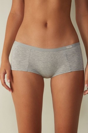 Intimissimi Katoenen Boyshorts Grijs | ABEDF96189